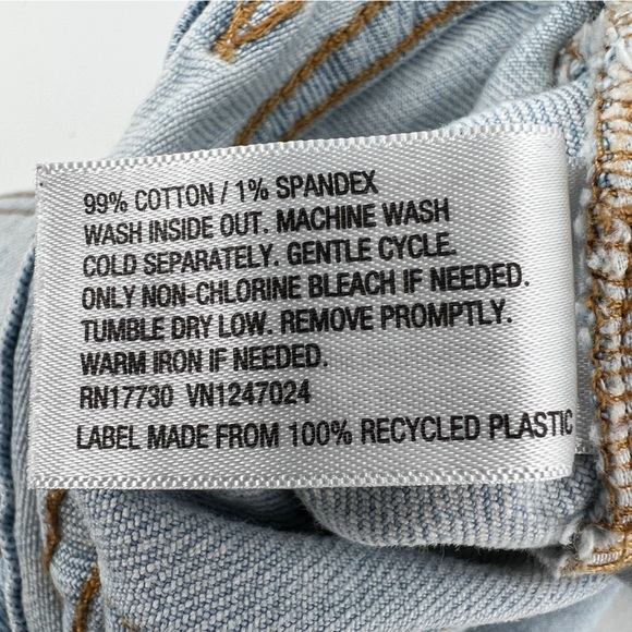 Wild Fable Blue Denim Rough Hem Mini Jean Skirt Size 4 Women’s - Picture 5 of 5